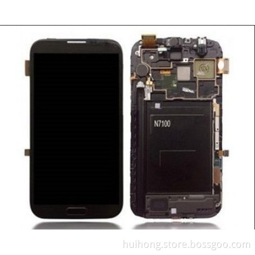 Mobile Phone LCD Screen for Samsung Galaxy Note 2 N7100/7105 Complete Digitizer with Frame